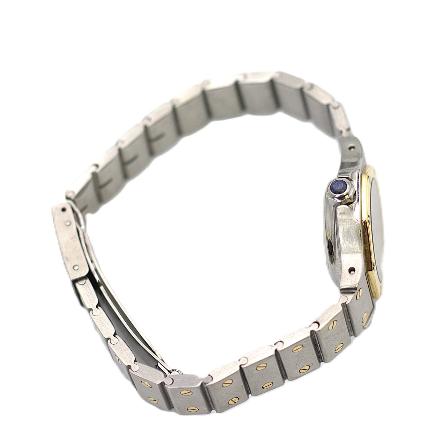 Cartier Santos Octagon Watch, Steel and Gold, Automatic