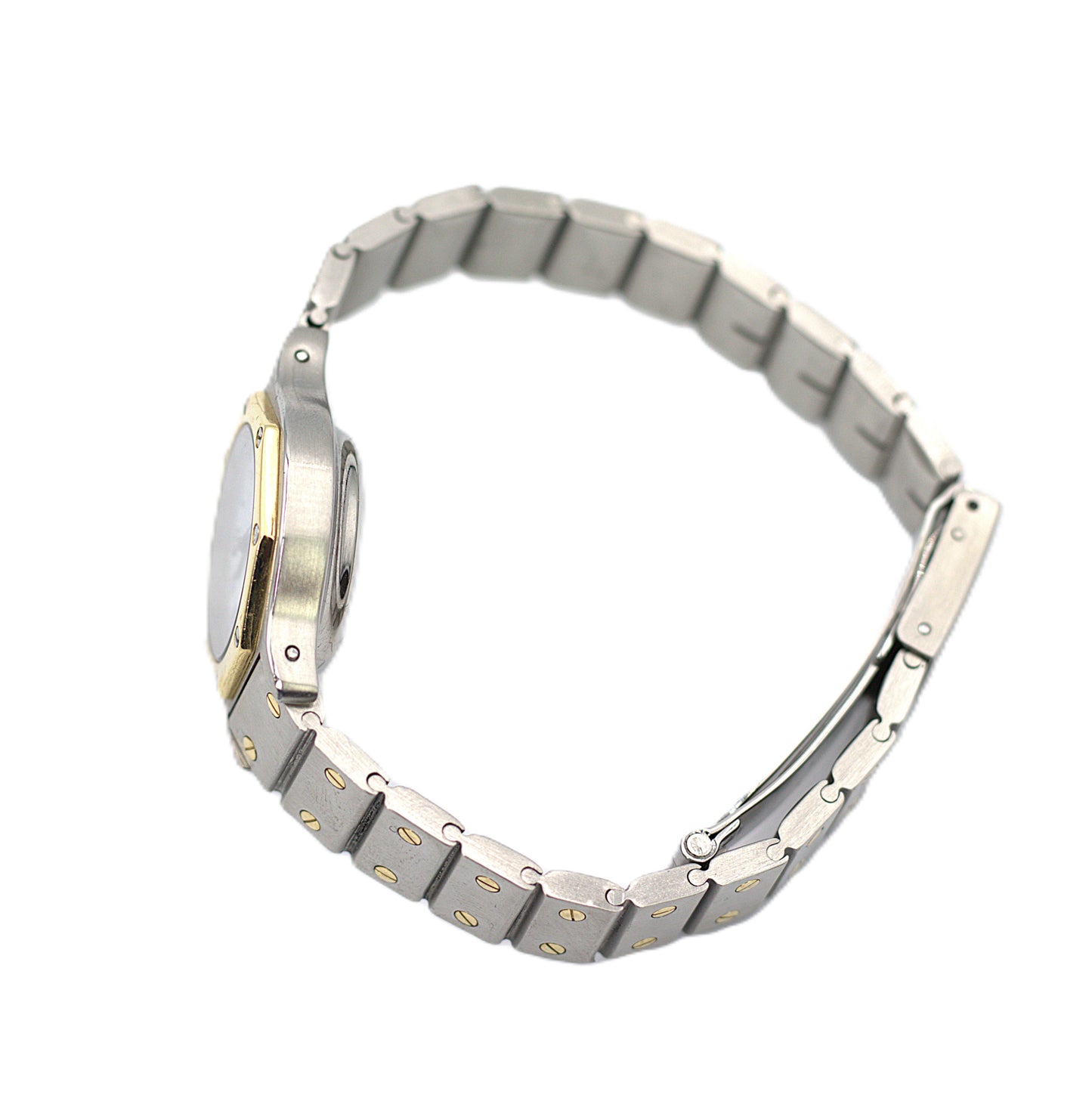 Cartier Santos Octagon Watch, Steel and Gold, Automatic