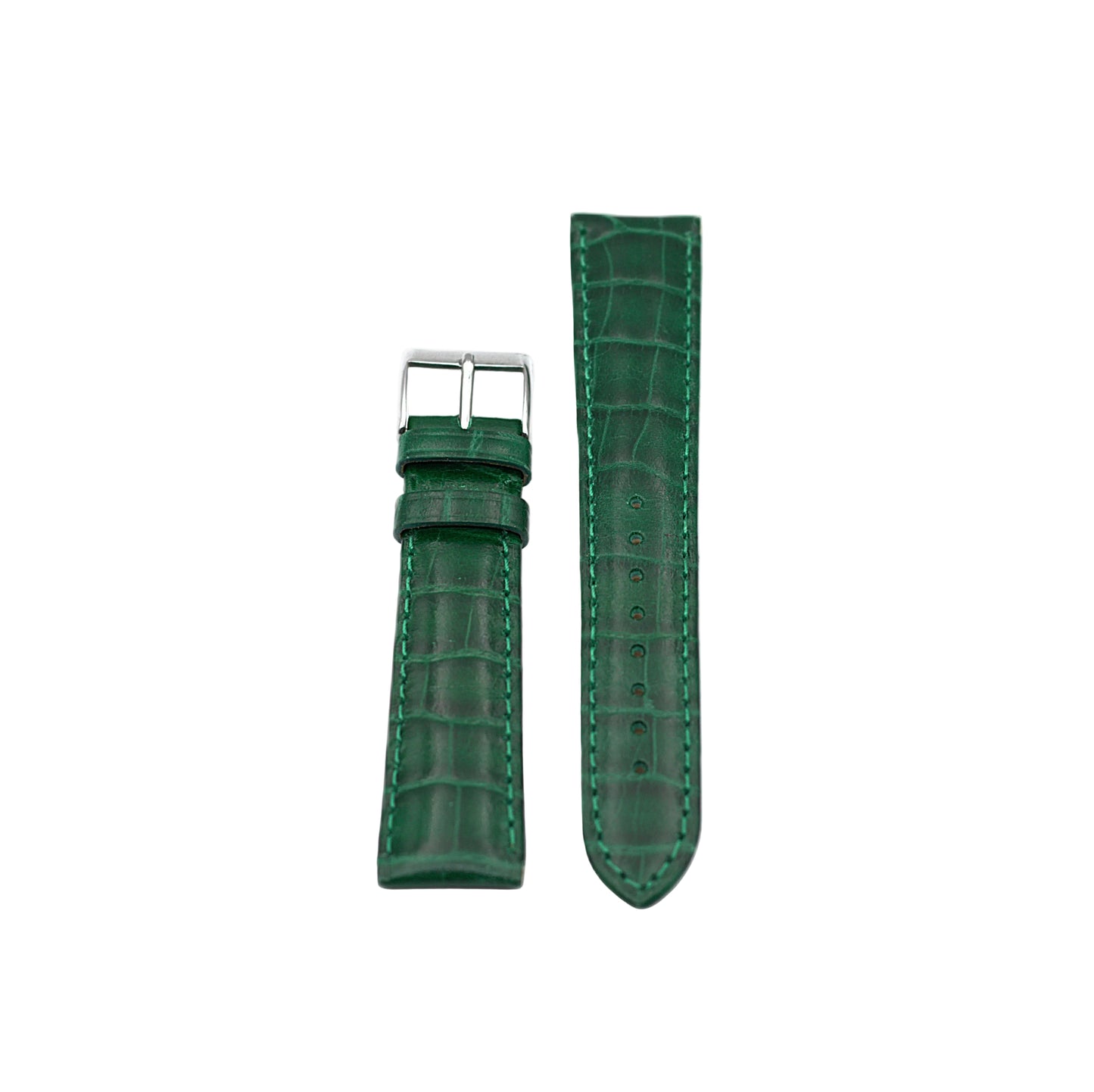Green Croc leather strap