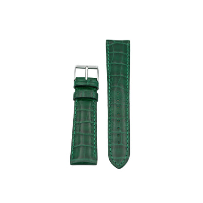 Green Croc leather strap