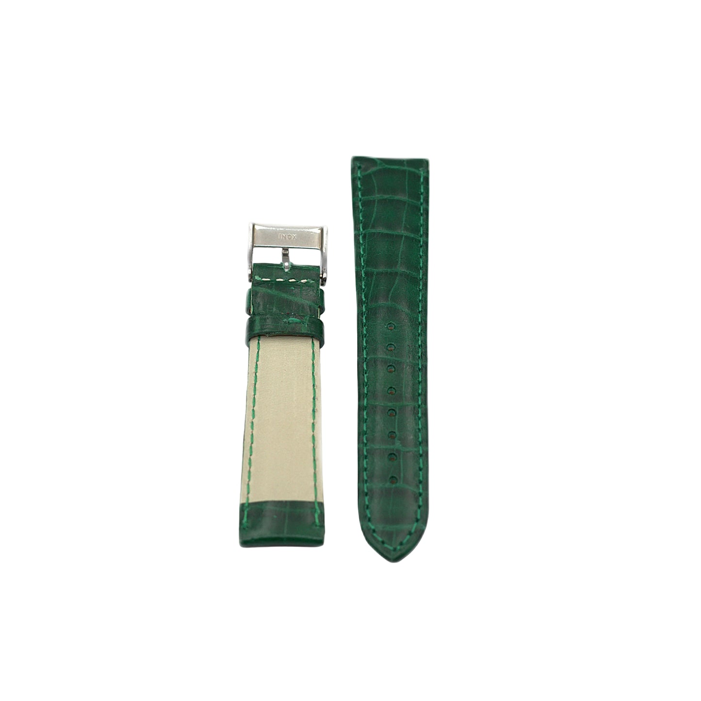 Green Croc leather strap
