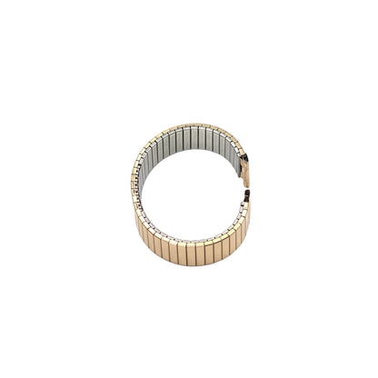 Stretchable Steel/Rose‑Gold Watch Band